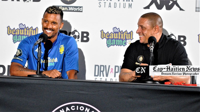 En Image: The Beautiful Game Press Conference | Luis Nani et Roberto Carlos | Samedi, Juin 18, 2022