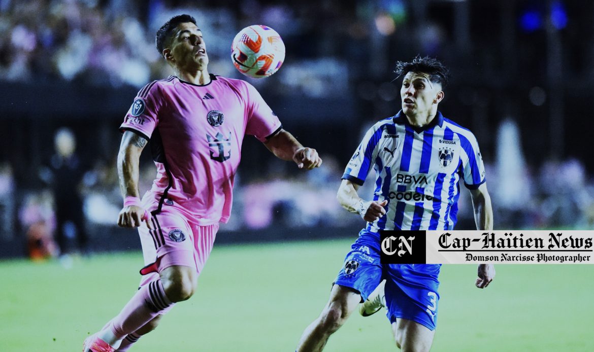 Inter de Miami, toujours sans Messi, tombe à domicile face au club mexicain Monterrey 2-1 au cours du match aller des quarts de finale de la Coupe des clubs champions de la CONCACAF.