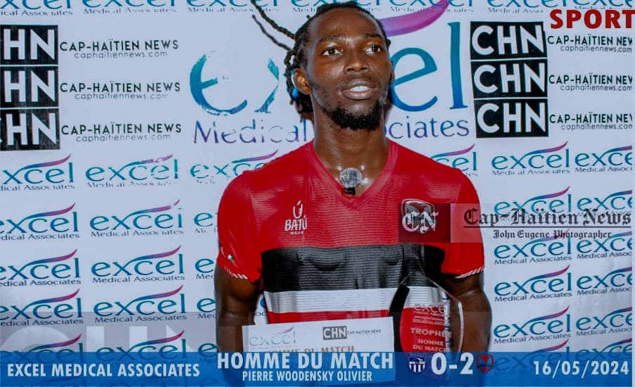 Homme du match Le Real Hope Academy -Tempête FC: Pierre Woodensky Olivier